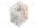 Relay: electromagnetic; 4PDT; 24VDC; 5A; max.250VAC; industrial