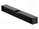 Socket; IDC; male; PIN: 40; straight; THT; gold-plated; 2mm
