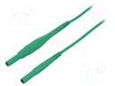 Connection cable; PVC; 2m; green; 8A; 1kV; Cond.cross sec: 1mm2