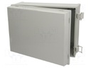 Enclosure: wall mounting; X: 300mm; Y: 400mm; Z: 180mm; CAB; grey