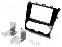 Radio mounting frame; Subaru; 2 DIN; black gloss