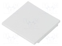 Cap for LED profiles; grey; ABS; Application: VARIO30-08; V: B