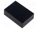 Enclosure: designed for potting; X: 63mm; Y: 52.5mm; Z: 14.9mm; ABS