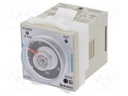 Timer; 0,05s÷100h; DPDT/ SPDT + SPDT; 250VAC/5A,30VDC/5A; 12VDC