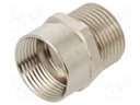 Thread adapter; Int.thread: PG13,5; Ext.thread: M20; brass