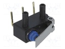 Microswitch SNAP ACTION; with lever; SPDT; 0.1A/125VAC; 2A/12VDC