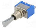 Switch: toggle; Pos: 3; SP3T; (ON)-OFF-(ON); 6A/125VAC; -10÷55°C