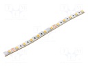 LED tape; white warm; 5050; LED/m: 60; 10mm; white PCB; IP44; 120°