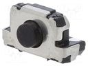 Push-button; SPST; Pos: 2; 0.02A/15VDC; side; none; OFF-(ON); 100mΩ