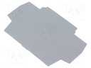Accessories: end and intermediate plate