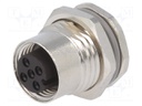 Socket; M12; PIN: 5; female; A code-DeviceNet / CANopen; soldering