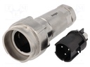 Connector: circular; plug; male; PIN: 3; bayonet,external bayonet