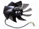 Fan: AC; axial; 230/400VAC; Ø251x74mm; 1830m3/h; 69dBA; ball; IP44