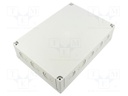 Enclosure: multipurpose; X: 180mm; Y: 255mm; Z: 63mm; MNX; grey; IK08