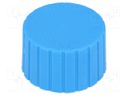 Cap; Body: blue; Øint: 33.2mm; H: 23.1mm; Mounting: push-in