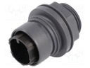 Connector: circular; socket; male; PIN: 16; w/o contacts; UL94V-0