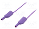 Test lead; PVC; 2m; violet; 16A; 1kV; Cond.cross sec: 0.75mm2