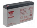 Re-battery: acid-lead; 6V; 7Ah; AGM; maintenance-free