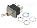 Switch: toggle; Pos: 2; DPDT; ON-ON; 16A/250VAC; Toggle: round; IP68