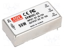 Converter: DC/DC; 50W; Uin: 36÷75V; 5VDC; Iout: 10000mA; 2"x1"; 43g