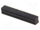 Socket; pin strips; female; PIN: 48; straight; 1.27mm; SMT; 2x24
