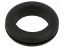 Grommet; black; UL94HB; TPR