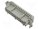 Connector: HDC; contact insert; female; CNE; PIN: 24; 24+PE; 16A