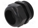 Cable gland; with long thread; M63; IP68; Mat: polyamide; black