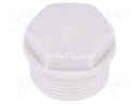 Stopper; M25; IP54; Mat: polyamide; grey; with pierceable membrane