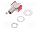 Switch: toggle; Pos: 2; SPDT; ON-ON; 5A/120VAC; 5A/28VDC; -30÷85°C