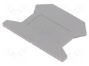 End piece; Application: UK2.5; grey; polyamide
