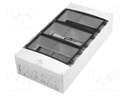 Enclosure: for modular components; IP55; grey; No.of mod: 36