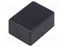 Enclosure: designed for potting; X: 32mm; Y: 43mm; Z: 22mm; ABS