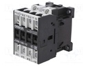 Contactor: 3-pole; Auxiliary contacts: NO; 230VAC; 18A; DIN; J7KN