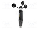 Anemometer; Velocity measuring range: 1.2÷30m/s; IP42; 3s÷12h
