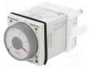 Timer; 0,2s÷100s; SPDT; 250VAC/5A; 100÷240VAC; on panel; -10÷50°C