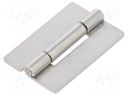 Hinge; Width: 30mm; stainless steel; H: 45mm; V: for welding
