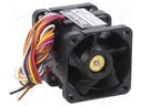 Axial Fan, San Ace 40 Series, 12 V, DC, 40 mm, 48 mm, 32.5 cu.ft/min, 0.92 m³/min