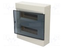 Enclosure: for modular components; IP40; No.of mod: 24
