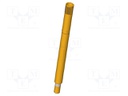 Test probe socket; Contact plating: gold-plated; push-in; KS-465