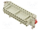 Connector: HDC; contact insert; female; CME; PIN: 10; 10+PE; 16A