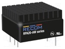 Converter: DC/DC; 20W; Uin: 9÷36V; Uout: 15VDC; Uout2: -15VDC; 1"x1"