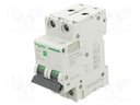 Circuit breaker; 230/400VAC; Inom: 4A; Poles: 2; Charact: C; 6kA