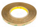 Tape: fixing; W: 12mm; L: 55m; D: 0.13mm; acrylic; transparent; 1951%