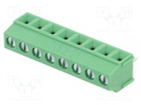 Connector: PCB terminal block; terminal; straight; on PCBs; 10A