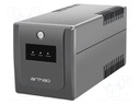Power supply: UPS; 650W; 1000VA; 195÷255V; 345x146x162mm; 7Ah; 6h