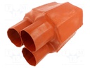 Cable breakout; 170/68mm; red; Diam.after shrinking: 56/28mm; AKR