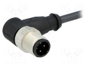 Plug; M12; PIN: 4; male; A code-DeviceNet / CANopen; 0.5m; cables