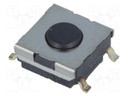 Microswitch TACT; SPST-NO; Pos: 2; 0.05A/24VDC; SMT; none; 0.98N