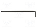 Wrench: hex key; inch,spherical; HEX 7/64"